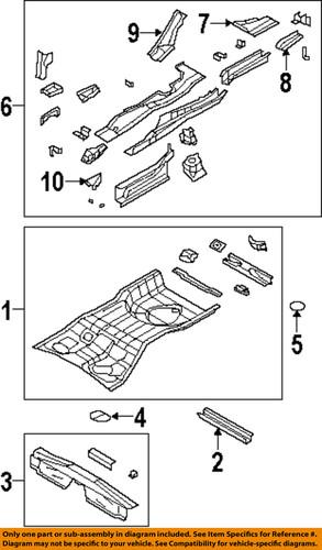 Mopar oem 5155119aa floor & rails-rear-floor reinforcement