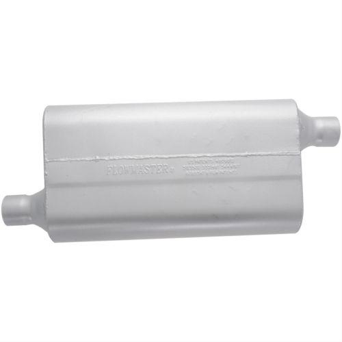 Flowmaster muffler delta flow 50 series 2" inlet/2" outlet steel aluminized each