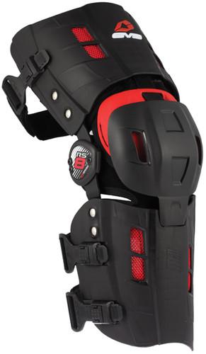 Evs rs-8 knee braces black/red medium