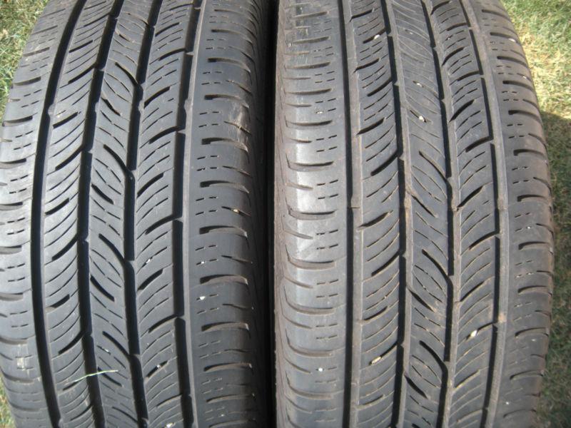 2 excellent 225 60 17 98t continental contiprocontact tires 7-8/32 noplugs