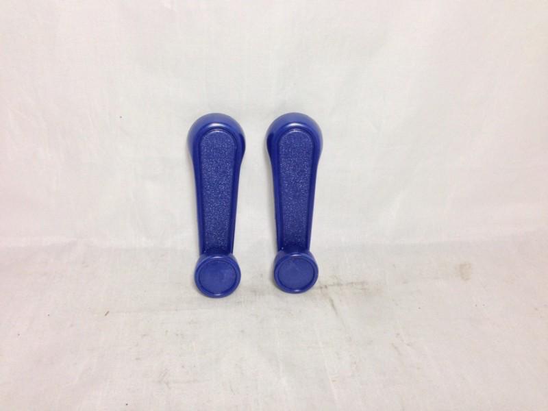 Pair lh & rh window crank handle lever blue / for toyota tacoma, t100 & pickup 