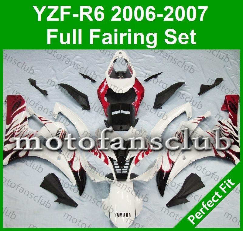 Fit yamaha yzf r6 06 07 yzfr6 2006 2007 600 fairing bodywork abs plastics #09 c