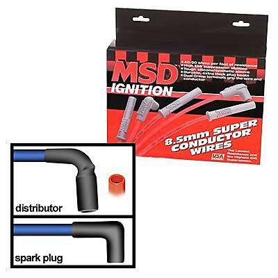 Msd spark plug wires 8.5mm red 90 deg boots chevy caprice/impala ss 5.7l 32159
