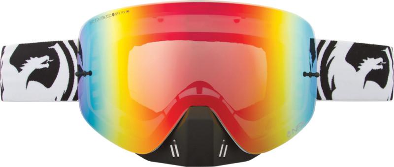 Dragon alliance nfx ionized goggles vox black white/red lens