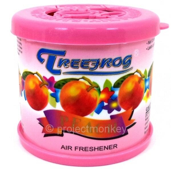 Treefrog air freshener peach can cannister scent fragrance auto car home office