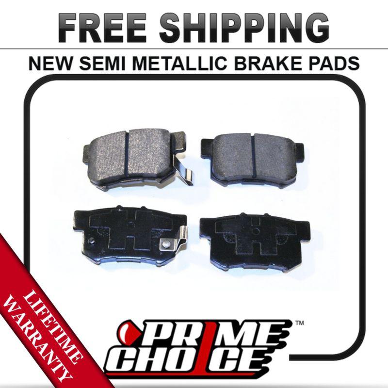 Rear semi metallic disc brake pad kit full set with lifetime warranty