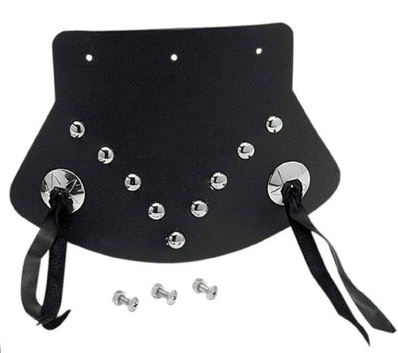 Drag specialties motorcycle studded mud flap with conchos medium