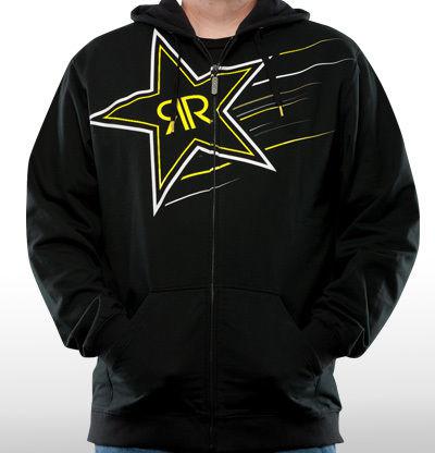 Answer supernova rockstar black xl casual dirt bike hoodie sweater
