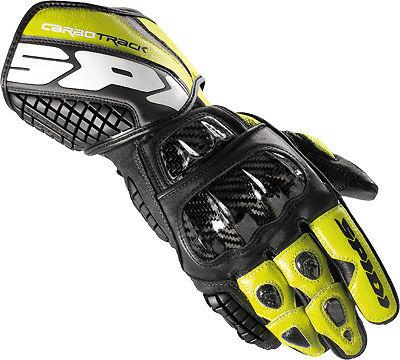 Spidi carbo track leather gloves black/yellow l a134-494-l