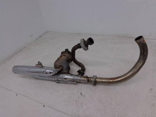 1985 yamaha virago xv700 xv 700 exhaust system muffler header head pipe