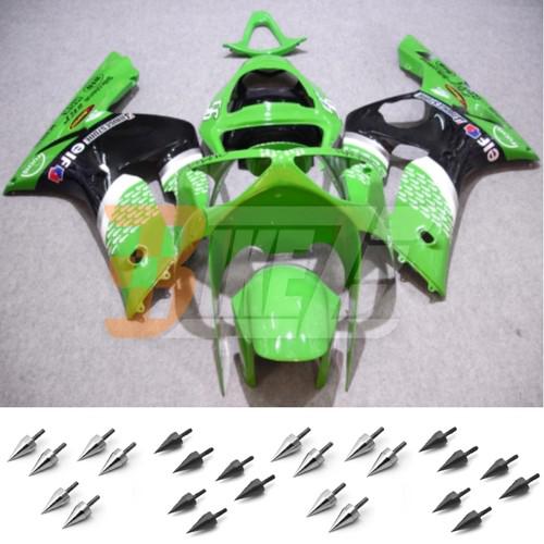 Bolt kit & injection fairing kit bodywork for kawasaki ninja zx6r 2003 2004 af