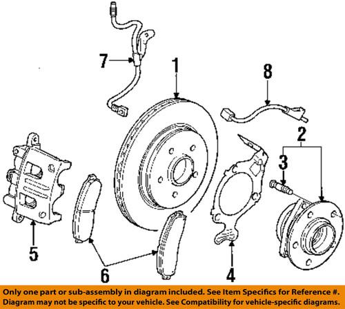 Gm oem 21990460 brake pad or shoe, front/disc brake pad