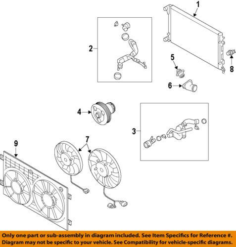 Volkswagen oem 1k0122051as radiator coolant hose/upper radiator hose