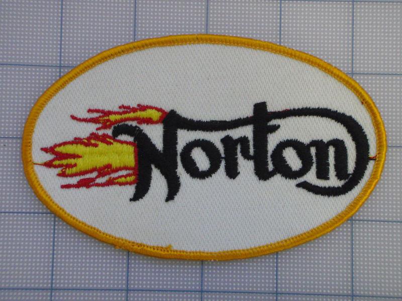 Vintage norton  patch 70s-80s biker motorcycle motocross birtbike  oval