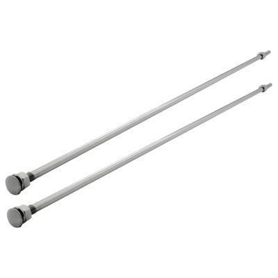 United pacific radiator support rod stainless steel polished 32 in. length each