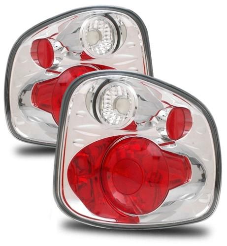 97-00 ford f150 flareside clear chrome altezza aftermarket tail light brake lamp