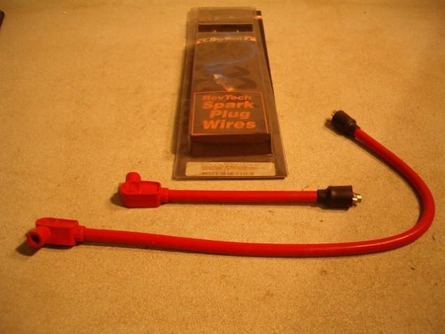 Red 10.4mm revtech wires for 1965-1978 sportsters