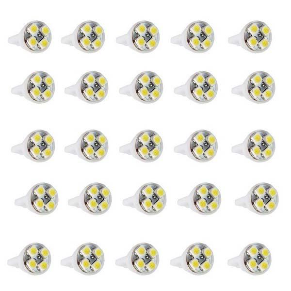 10 pcs 4 smd t10 501 w5w led light for car audi front side bulbs white fast ship