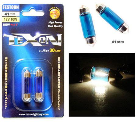 Texon super white miniature festoon 41mm (2 bulbs) new