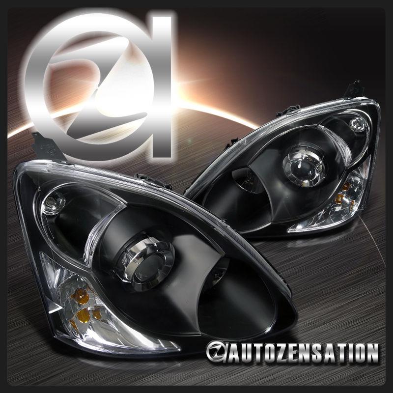 02-05 honda civic si 3dr black projector headlights