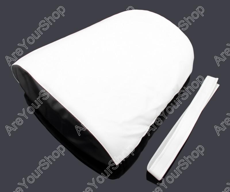 Passenger rear pu leather seat cowl cover pillon honda cbr600rr 2007-2012 white