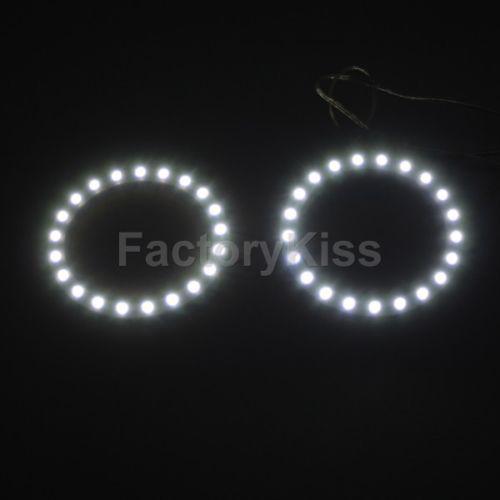 2x 75mm bmw angel eyes 21 smd led ring car light white #617