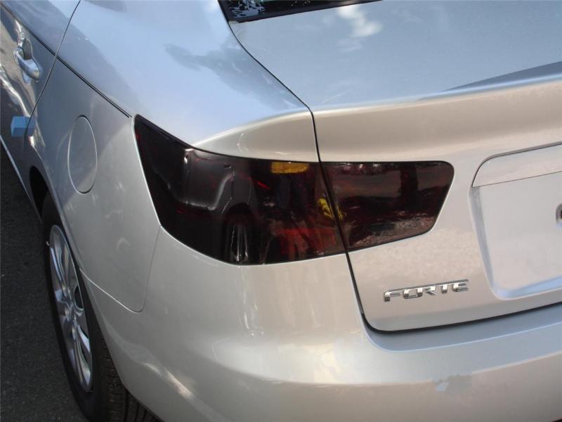 Kia forte sedan smoke colored tail light film  overlays 2010-2011