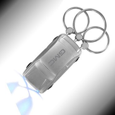 *gmc®* key chain fob holder ring *chrome*