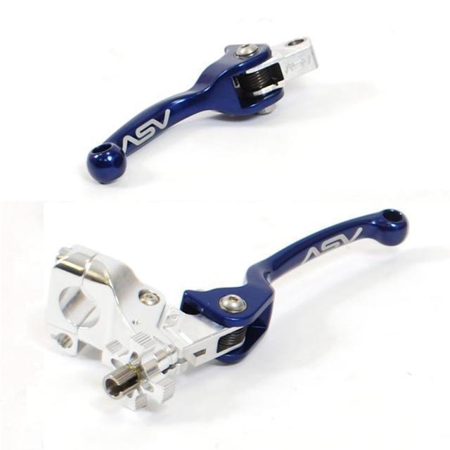 Yamaha yz250f yz450f asv f3 brake clutch levers blue