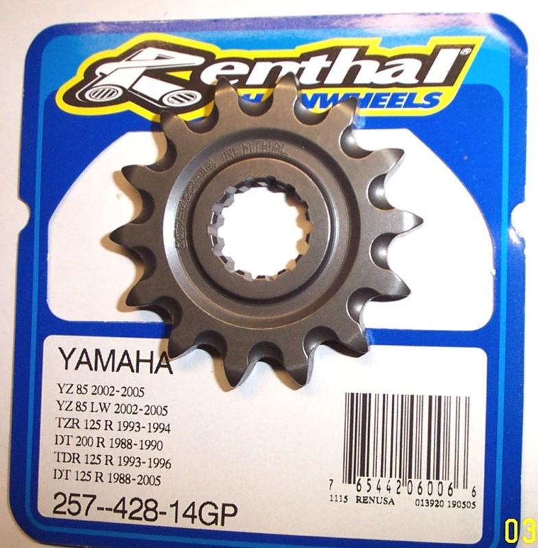 Yamaha renthal 14t front sprocket yz85 mini mx motocross enduro yz 85 dt125r