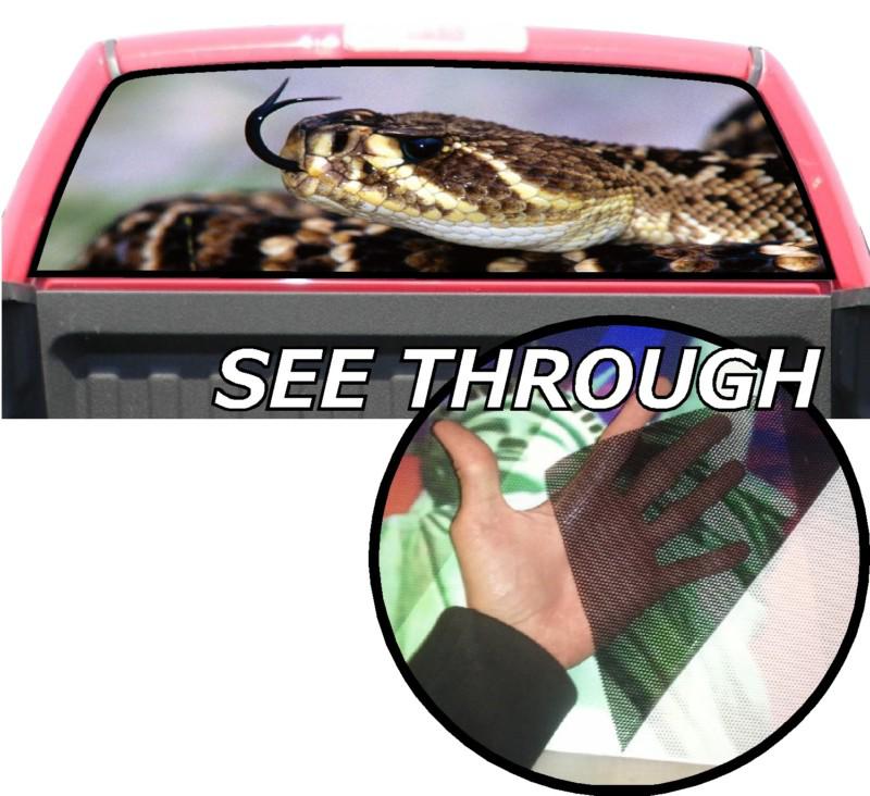 P206 rattle snake window tint graphic decal universal f150 ram 1500 f250