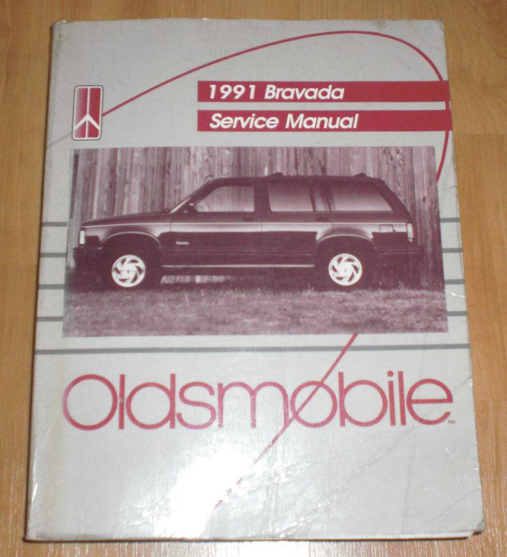 1991 91 oldsmobile bravada gm dealer service shop manual 