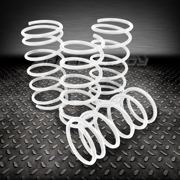 1.5" drop suspension lowering spring springs 02-03 subaru impreza wrx ej20 white