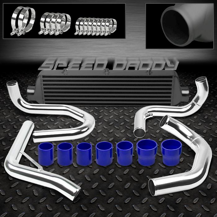 Full aluminum bar&plate intercooler+black piping 99-05 jetta/golf gti mk4/5 1.8l