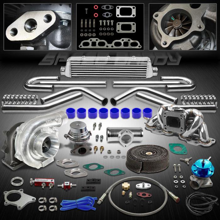 T04 11p t3/t4 turbo kit+manifold+intercooler 89-98 nissan 240sx s13/s14 sr20-det