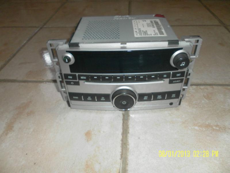 2006-2010 chevrolet malibu am fm radio cd aux plug 25833637 oem factory