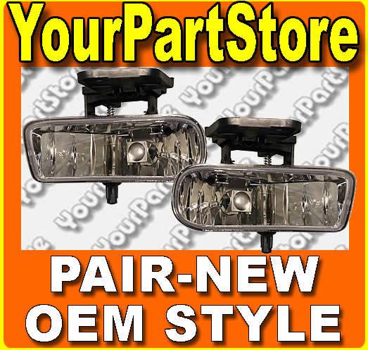 99-02 gmc sierra pickup pu truck 00-06 yukon fog lights foglight fog lamps pair