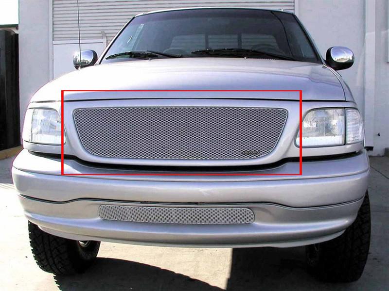 1999-2002 ford expedition grillcraft silver upper grille mx  for1202s grill