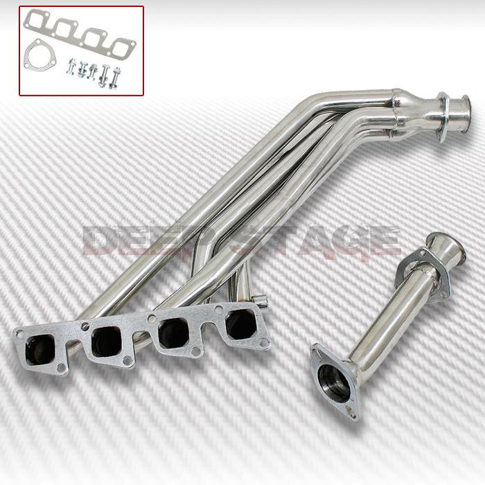 Ss tubular exhaust manifold header extractor 91-94 240sx/180sx s13 silvia ka24de