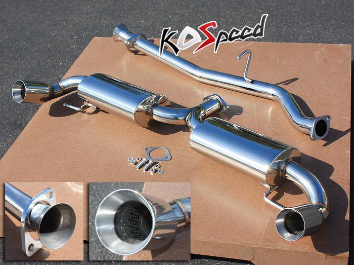 Stainless steel 3.5" tip dual canister catback cat back exhaust system 03-10 rx8