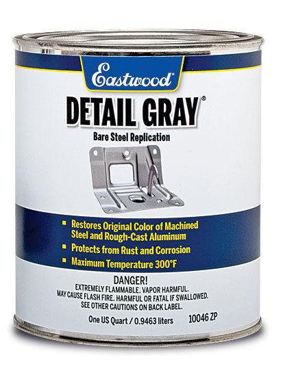 Eastwood detail gray paint quart replicate look of stamped cast machined steel