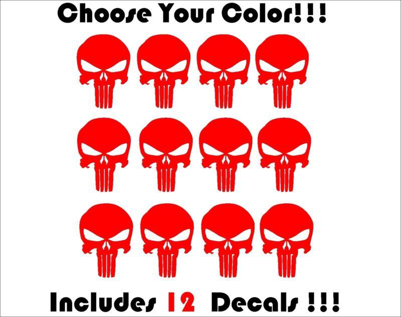 Punisher decal car window sticker laptop decal bmx mx  red sun