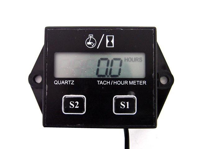 Tachometer hour meter 2 & 4 stroke gas engine lawn mower chainsaw scooter gokart