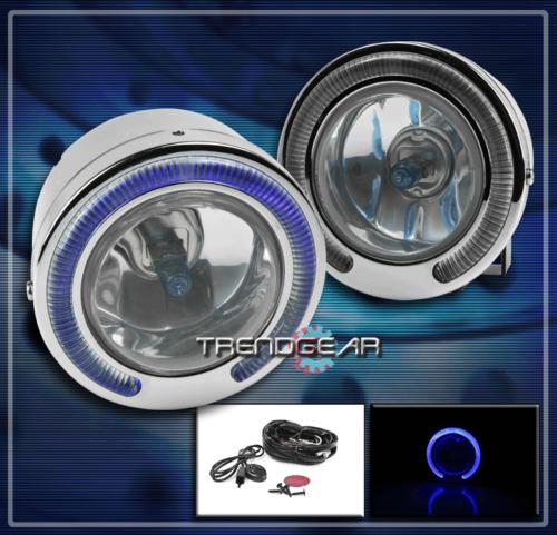 Universal front halo drl fog light lamp+switch kit acura audi bmw cadillac chevy