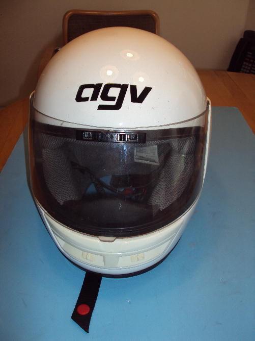 Agv motorcycle helmet, medium full helmet, flip up clear shield, light use, exc