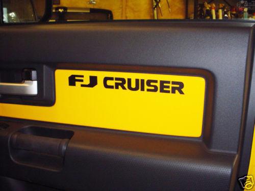 Door decal for the fj cruiser,  9 year premium vinyl!