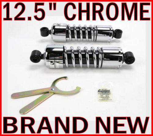 12.5" chrome progressive 412 heavy duty shocks 2006-2014 harley touring flht