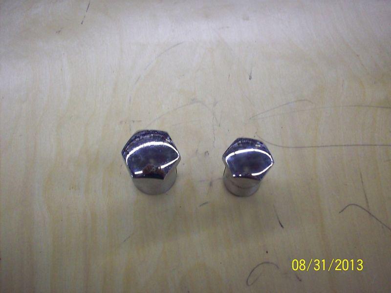 2 used chrome steering stem nut for triumph  * year unknown * british forever