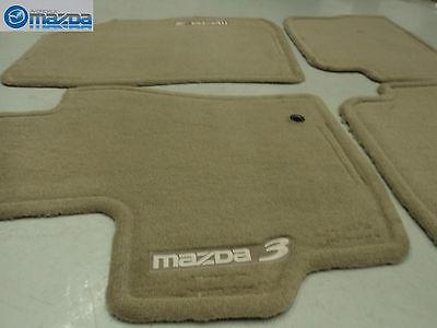 Mazda 3 2004-2009 new oem beige floor mats set of four