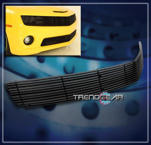 10-13 chevy camaro ls lt ss v6 v8 front upper billet grille phantom black long